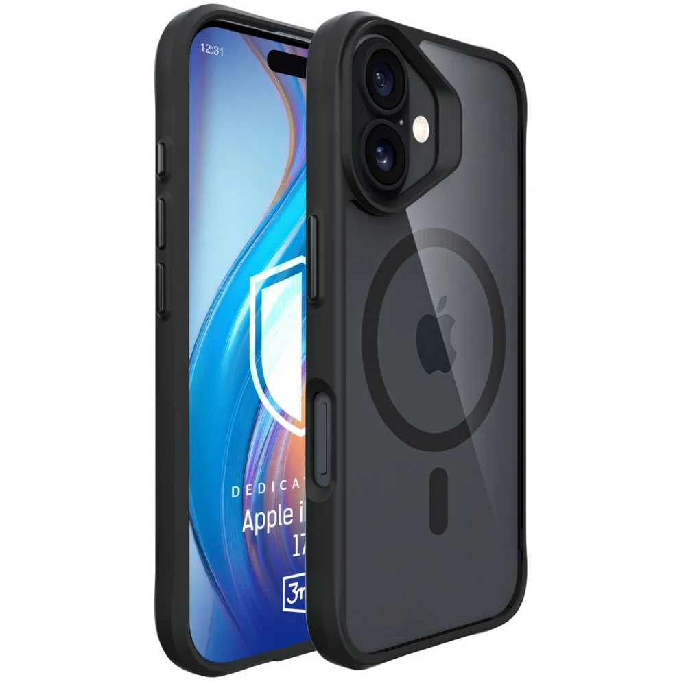 3mk Satin Armor MagCase for iPhone 17 - Blackeng