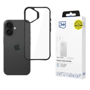 3mk Satin Armor Case+ for iPhone 17 - Transparent Blackeng