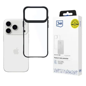 3mk Satin Armor Case+ for iPhone 17 Pro - Transparent Blackeng