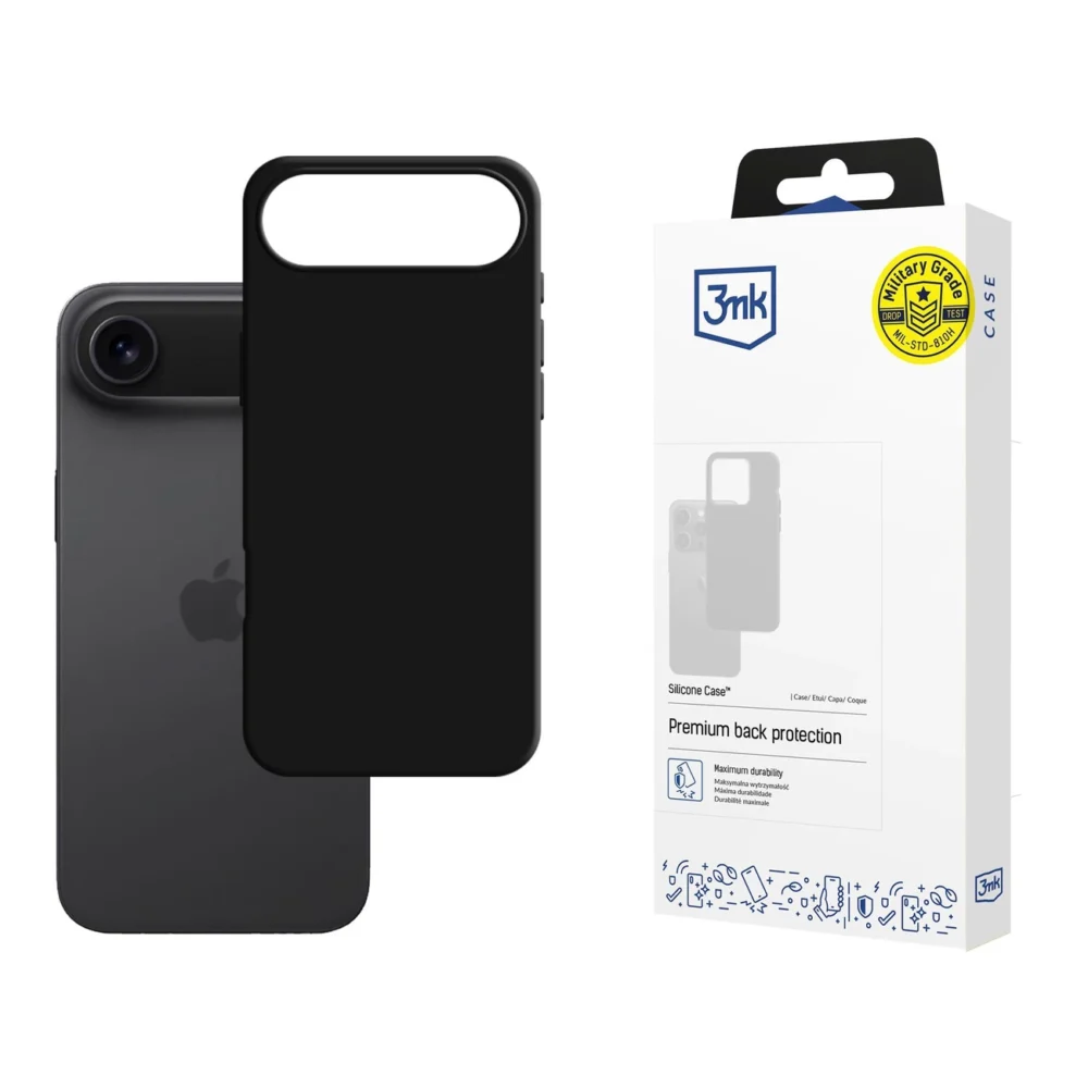 3mk Silicone Case for iPhone 17 Air - Blackeng