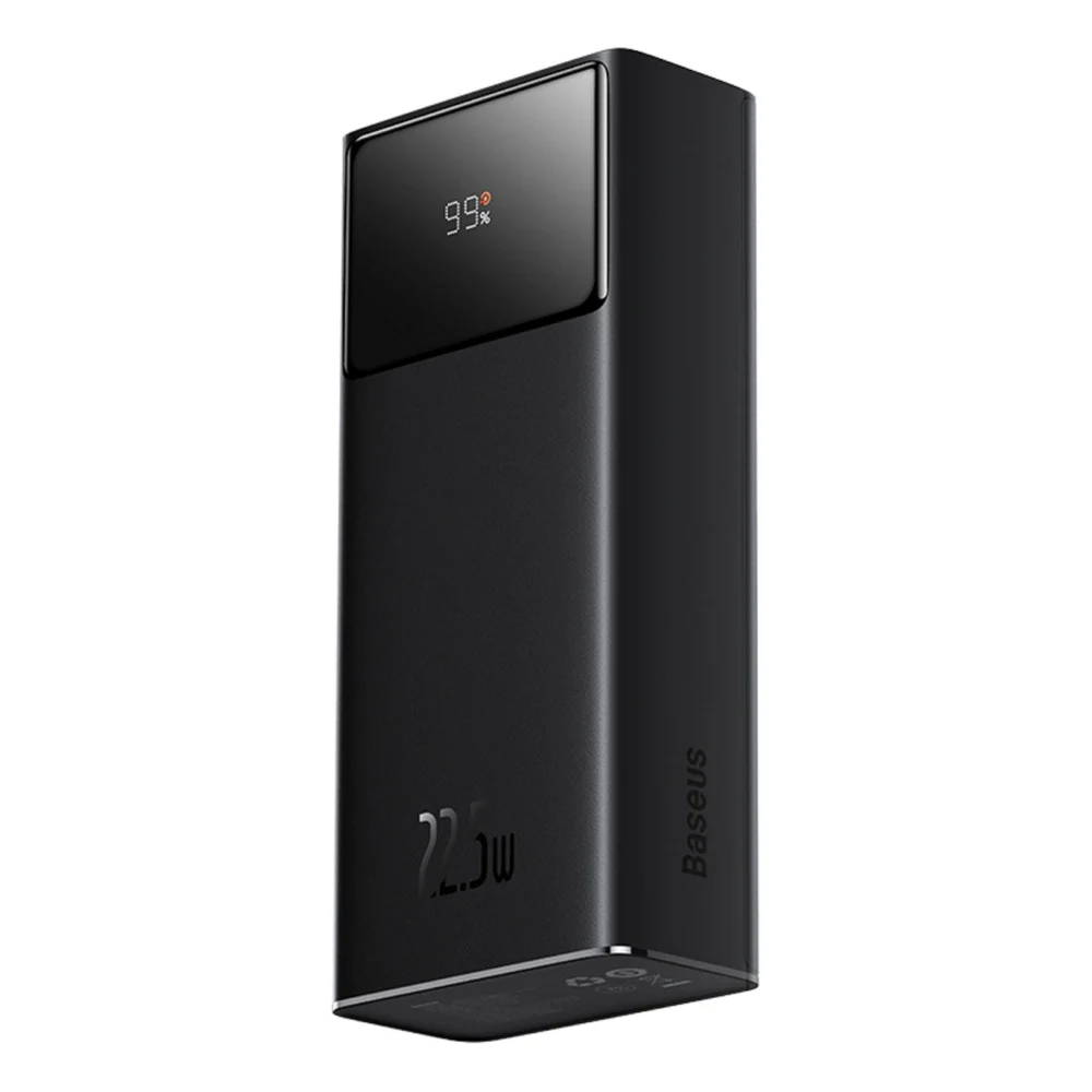 Baseus EnerFill FP41 30000mAh 22.5W Power Bank with Baseus Simple USB-A - USB-C 3A 30cm Cable - Blackeng
