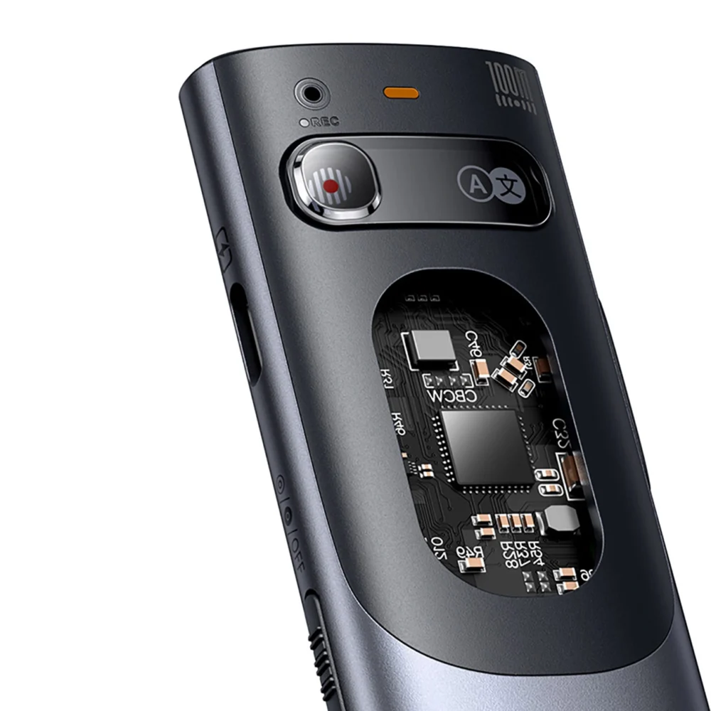 Baseus Orange Dot Laser Pointer with AI and Automatic Translation - Gray (with battery)eng