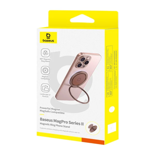 Baseus MagPro II Magnetic Ring with Stand Function – Red Goldeng