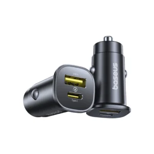Baseus GoTrip USB-C / USB-A 30W Car Charger - Blackeng