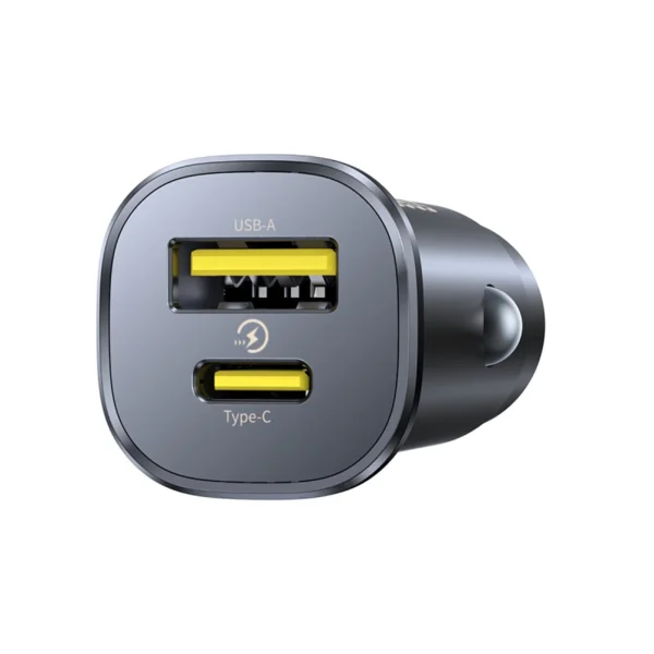 Baseus GoTrip USB-C / USB-A 30W Car Charger - Blackeng