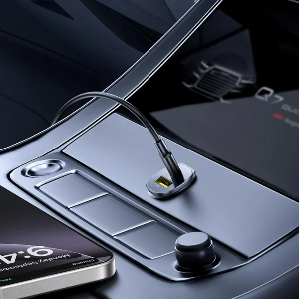 Baseus GoTrip USB-C / USB-A 30W Car Charger - Blackeng