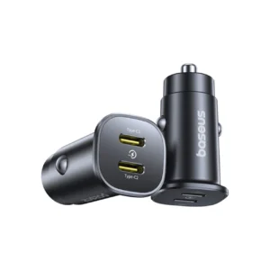 Baseus GoTrip 2 x USB-C 30W Car Charger - Blackeng