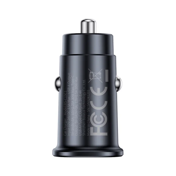 Baseus GoTrip 2 x USB-C 30W Car Charger - Blackeng