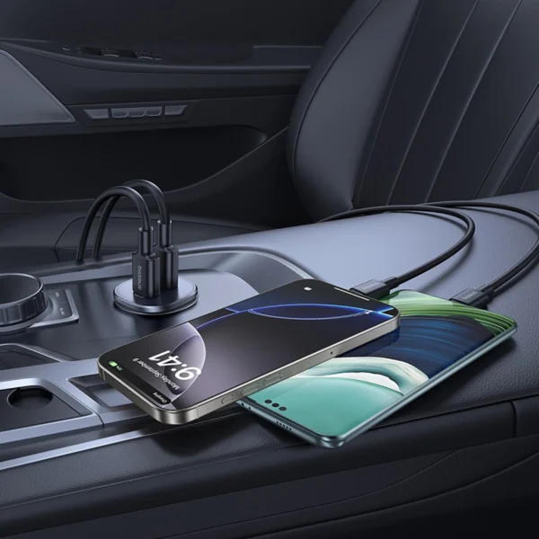 Baseus GoTrip 2 x USB-C 30W Car Charger - Blackeng