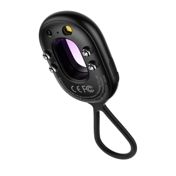 Baseus Heyo Series II Hidden Camera Detector with Alarm and Mini Flashlight + Baseus Simple USB-A - USB-C Cable - Blackeng