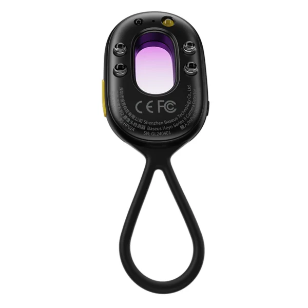 Baseus Heyo Series II Hidden Camera Detector with Alarm and Mini Flashlight + Baseus Simple USB-A - USB-C Cable - Blackeng