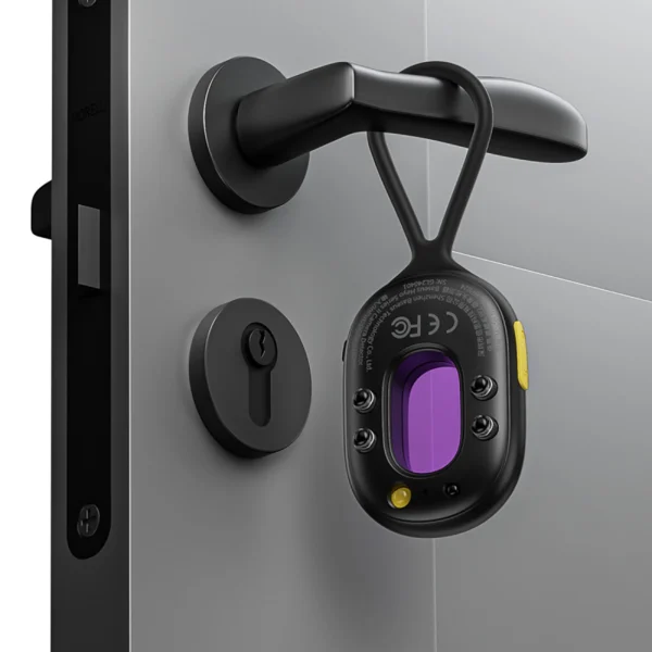 Baseus Heyo Series II Hidden Camera Detector with Alarm and Mini Flashlight + Baseus Simple USB-A - USB-C Cable - Blackeng