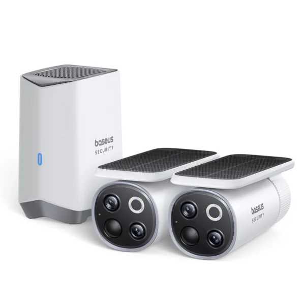 Baseus Security S1 Pro Dual 3K Outdoor Surveillance Kit (2 Cameras) – Whiteeng