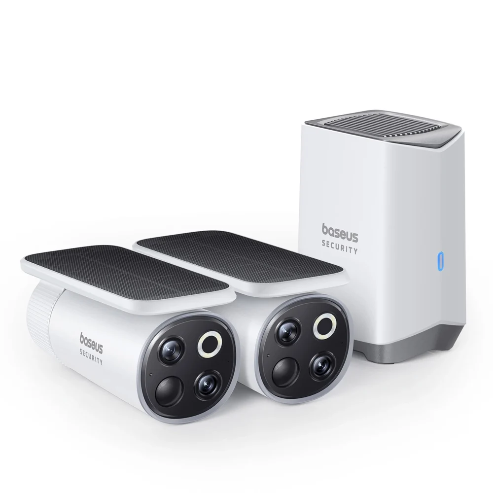 Baseus Security S1 Pro Dual 3K Outdoor Surveillance Kit (2 Cameras) – Whiteeng
