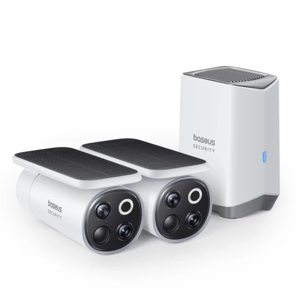 Baseus Security S1 Pro Dual 3K Outdoor Surveillance Kit (2 Cameras) – Whiteeng
