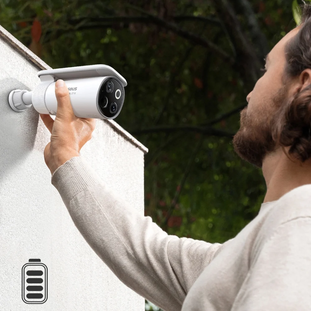 Baseus Security S1 Pro Dual 3K Outdoor Surveillance Kit (2 Cameras) – Whiteeng