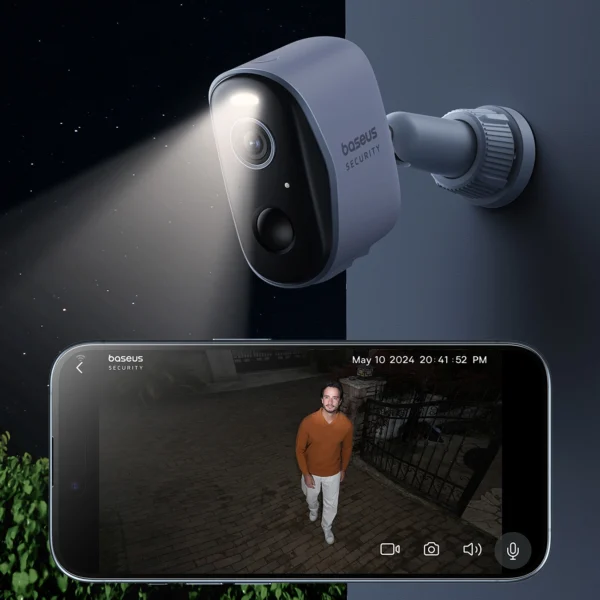 Baseus Security N1 Plus Dual 2K Outdoor Surveillance Kit (2 Cameras) – Whiteeng