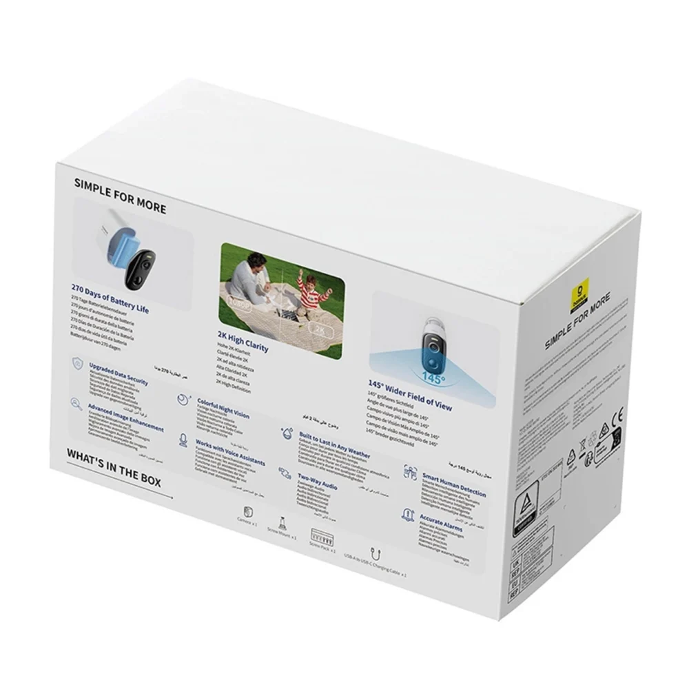 195360_5 Baseus Security N1 Plus 2K Outdoor Camera – Whiteeng