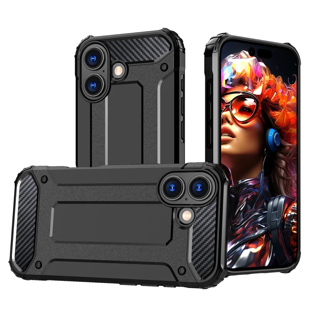 Hybrid Armor case for iPhone 17 - blackeng