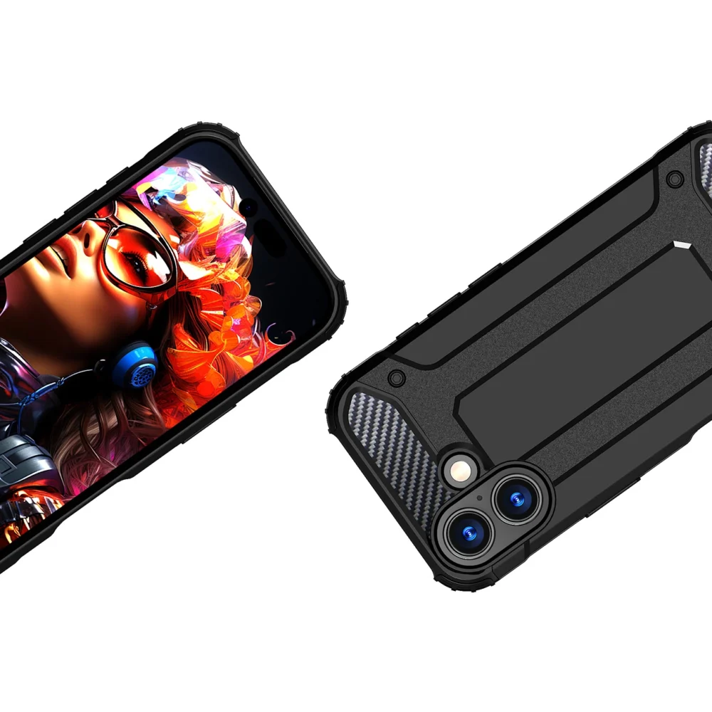 Hybrid Armor case for iPhone 17 - blackeng