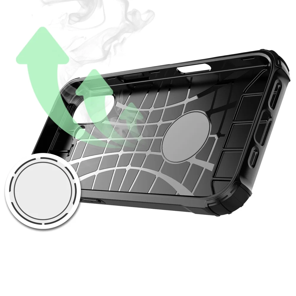 Hybrid Armor case for iPhone 17 - blackeng