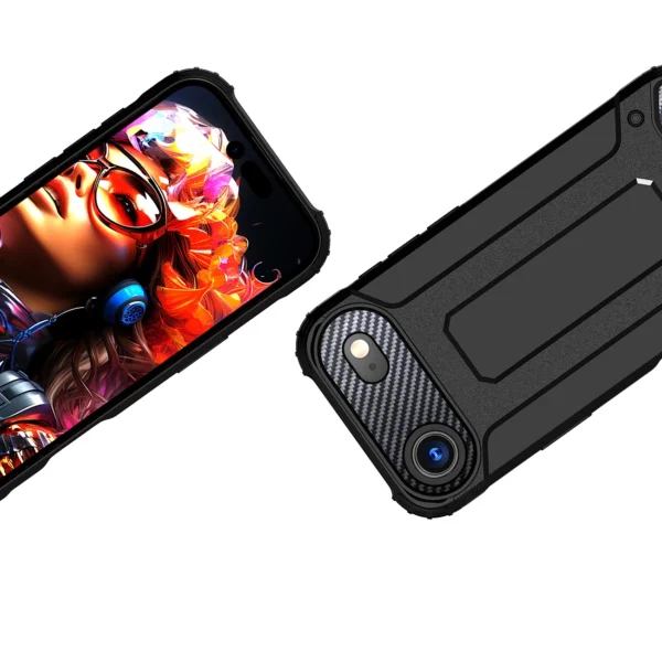 Hybrid Armor Case for iPhone 17 Air - Blackeng