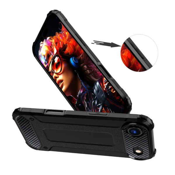 Hybrid Armor Case for iPhone 17 Air - Blackeng