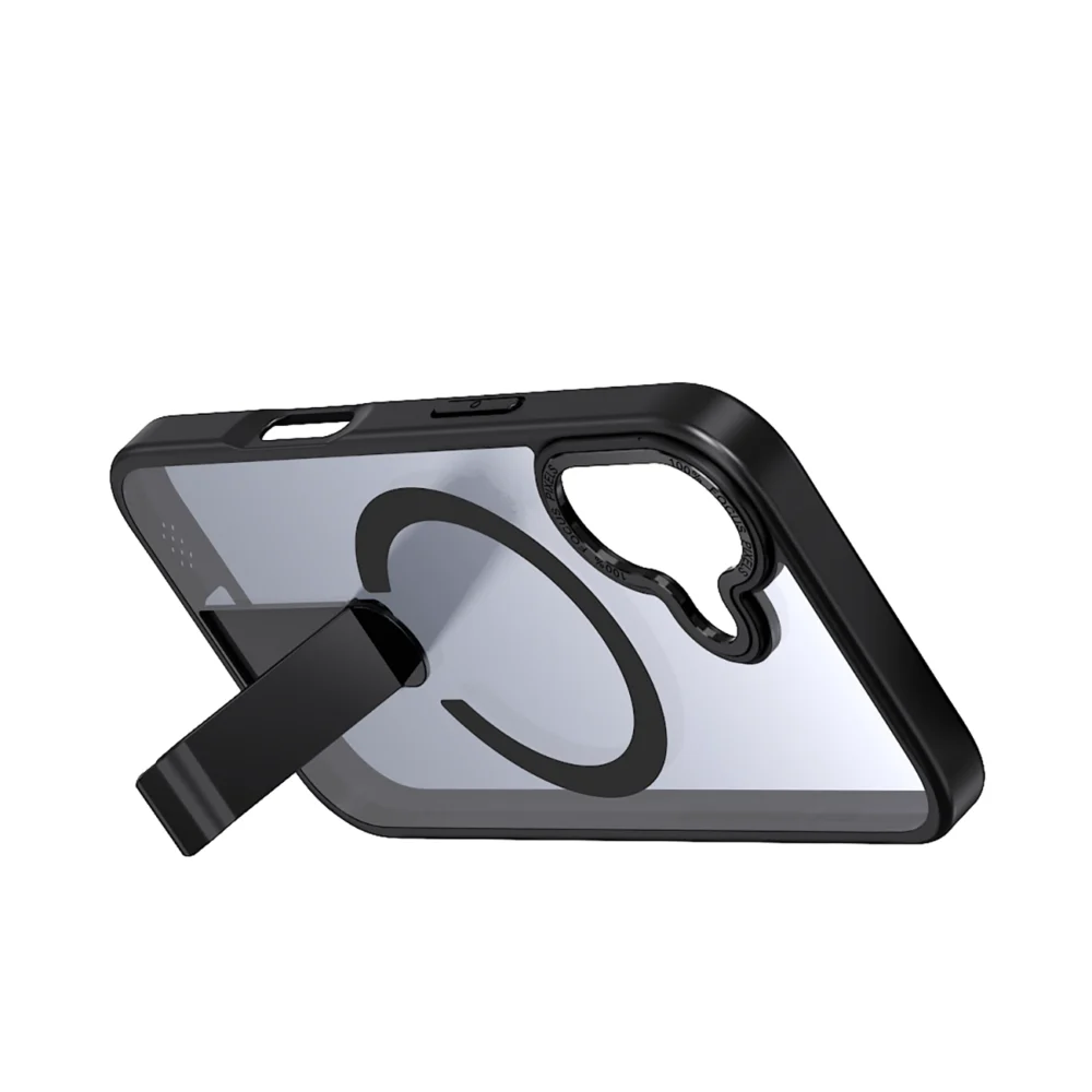 Hybrid Armor X case for iPhone 17 with MagSafe-compatible stand - blackeng