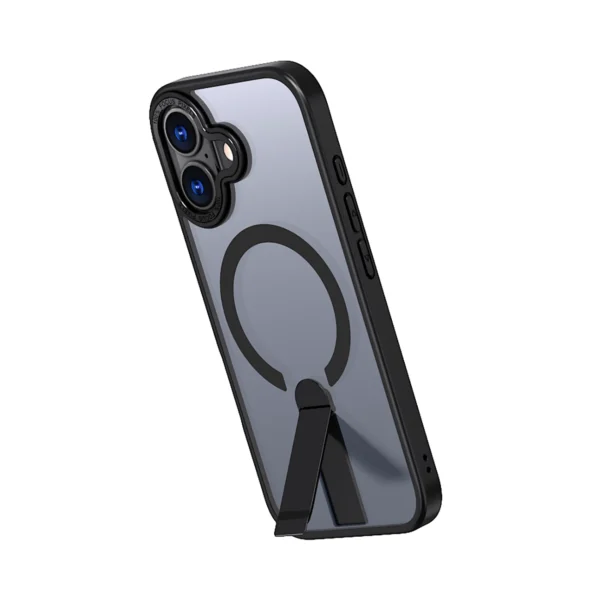 Hybrid Armor X case for iPhone 17 with MagSafe-compatible stand - blackeng