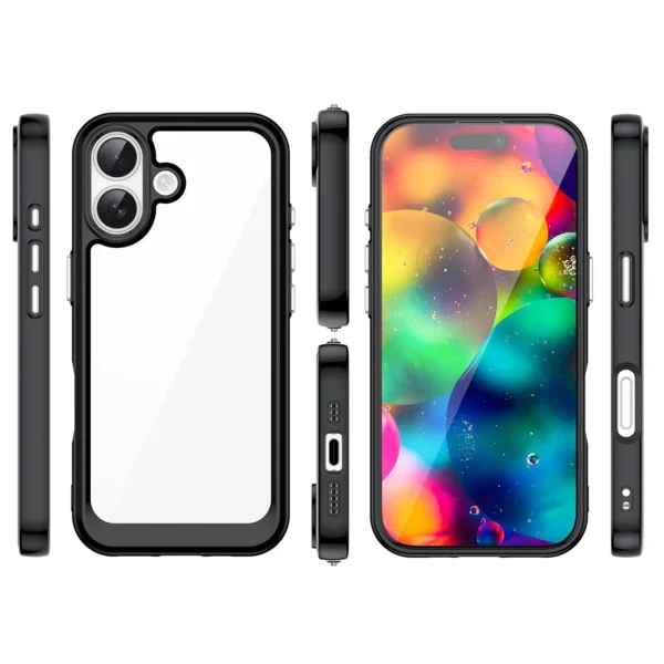 Outer Space iPhone 17 Case - Black Transparenteng