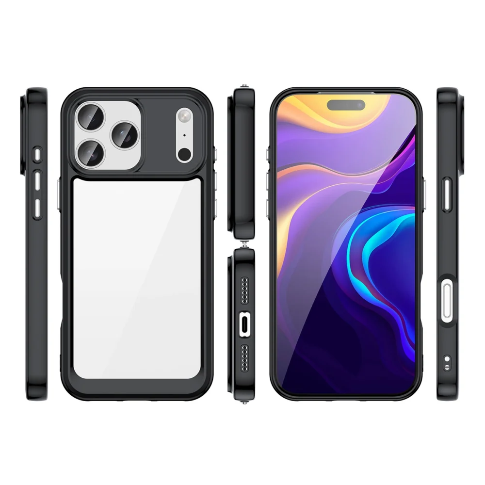 Outer Space Case for iPhone 17 Pro Max - Black Transparenteng