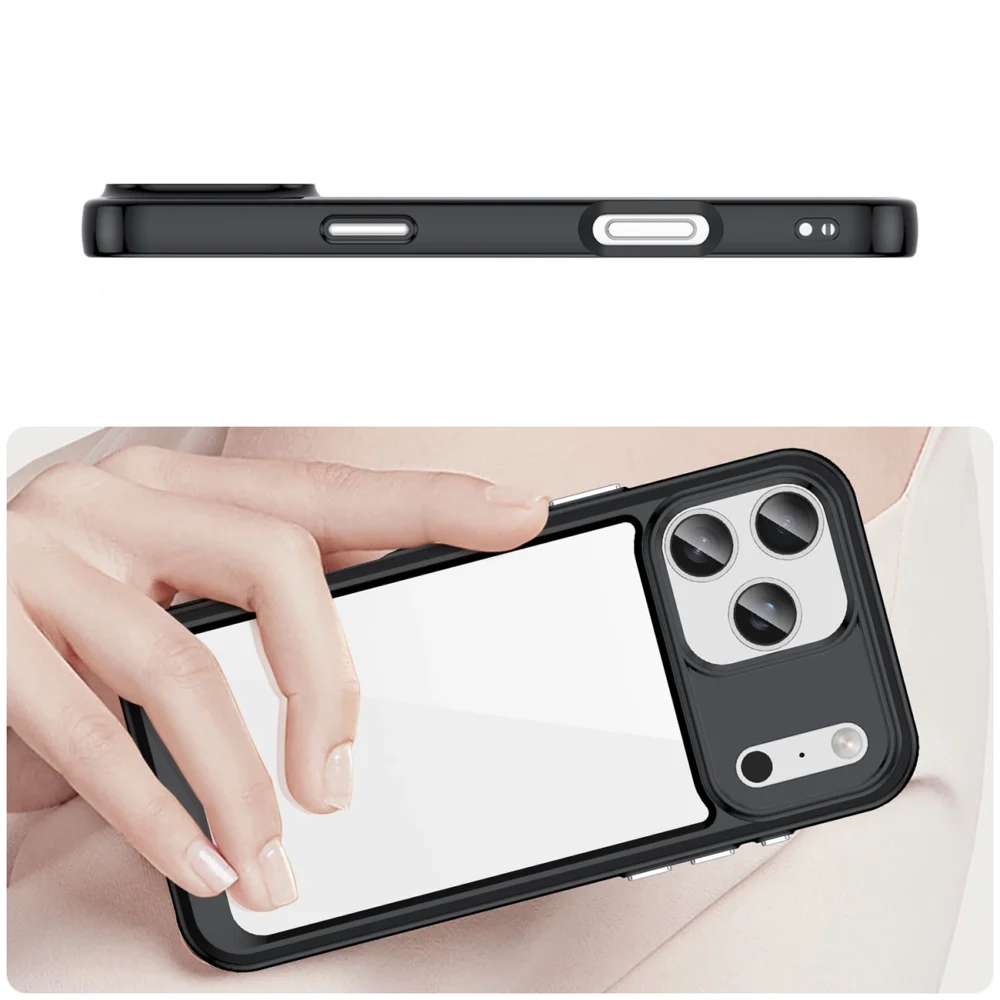 Outer Space Case for iPhone 17 Pro Max - Black Transparenteng