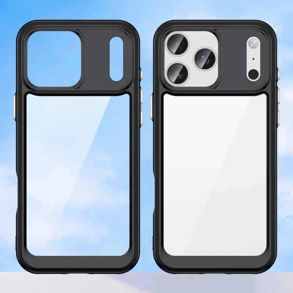 Outer Space Case for iPhone 17 Pro Max - Black Transparenteng