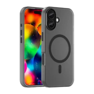Magnetic Abrasive iPhone 17 Case Compatible with MagSafe - Matte Blackeng