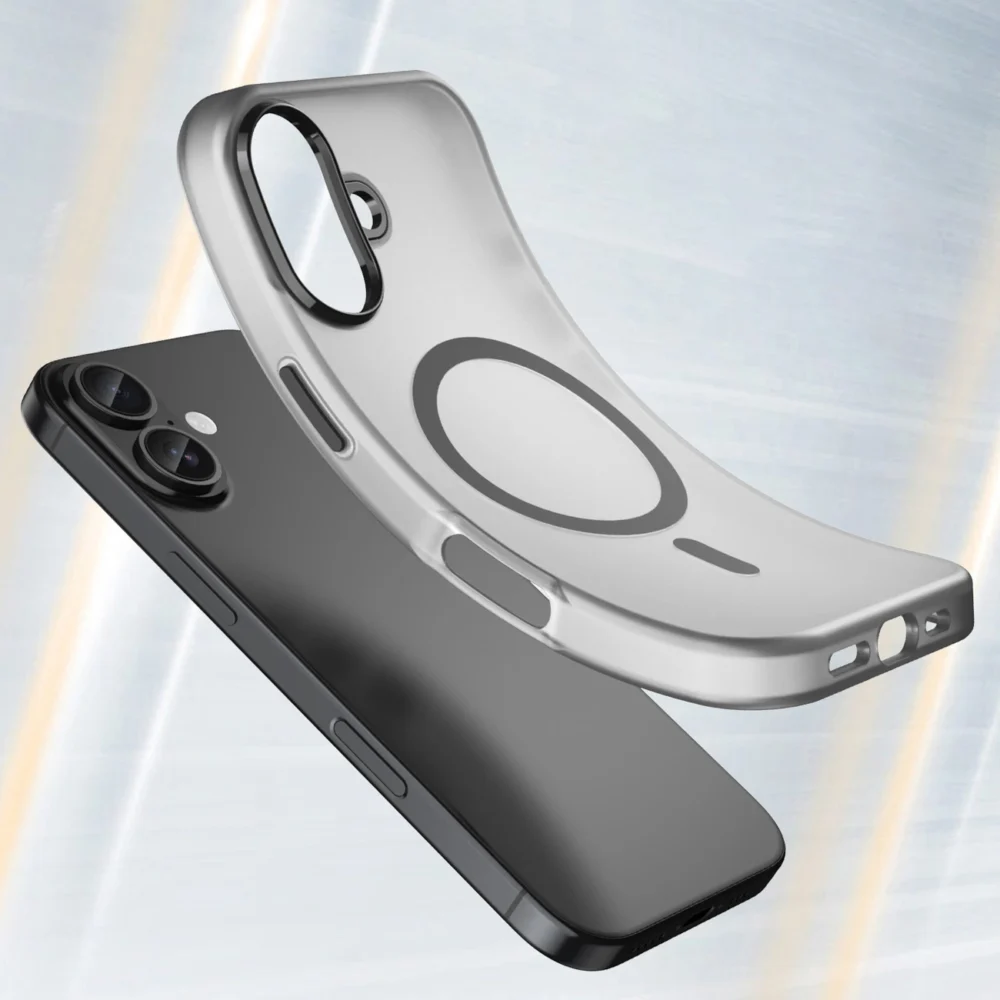 Magnetic Abrasive iPhone 17 Case Compatible with MagSafe - Matte Blackeng