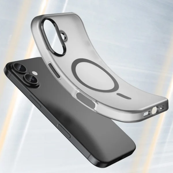 Magnetic Abrasive iPhone 17 Case Compatible with MagSafe - Matte Blackeng