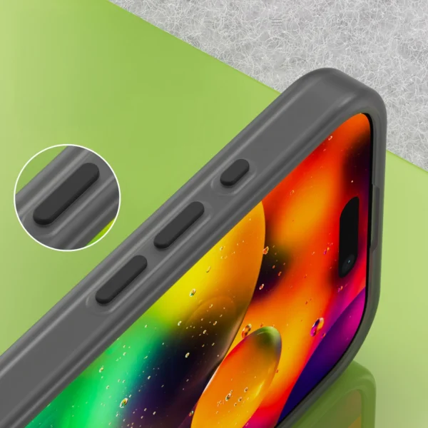Magnetic Abrasive iPhone 17 Case Compatible with MagSafe - Matte Blackeng