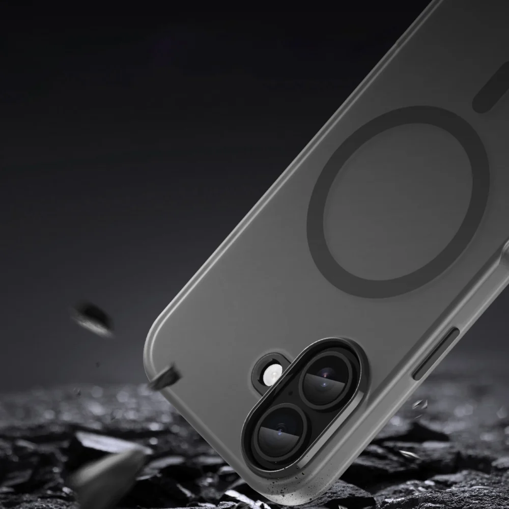 Magnetic Abrasive iPhone 17 Case Compatible with MagSafe - Matte Blackeng