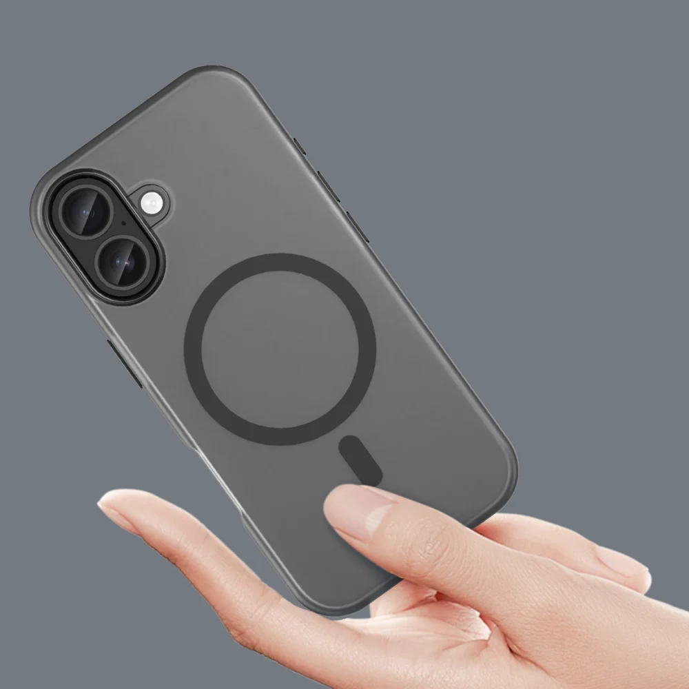 Magnetic Abrasive iPhone 17 Case Compatible with MagSafe - Matte Blackeng