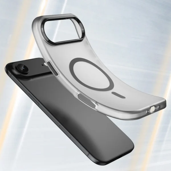 Magnetic Abrasive iPhone 17 Air Case Compatible with MagSafe - Matte Blackeng