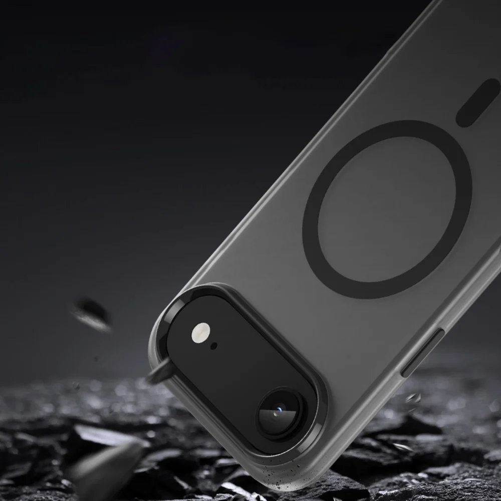 Magnetic Abrasive iPhone 17 Air Case Compatible with MagSafe - Matte Blackeng