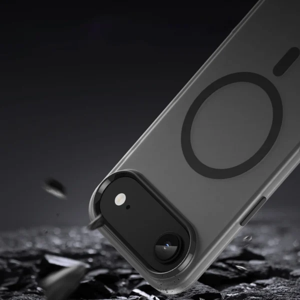 Magnetic Abrasive iPhone 17 Air Case Compatible with MagSafe - Matte Blackeng