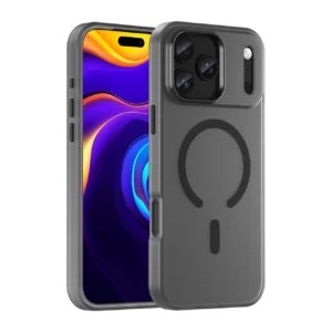 Magnetic Abrasive iPhone 17 Pro Max Case Compatible with MagSafe - Matte Blackeng