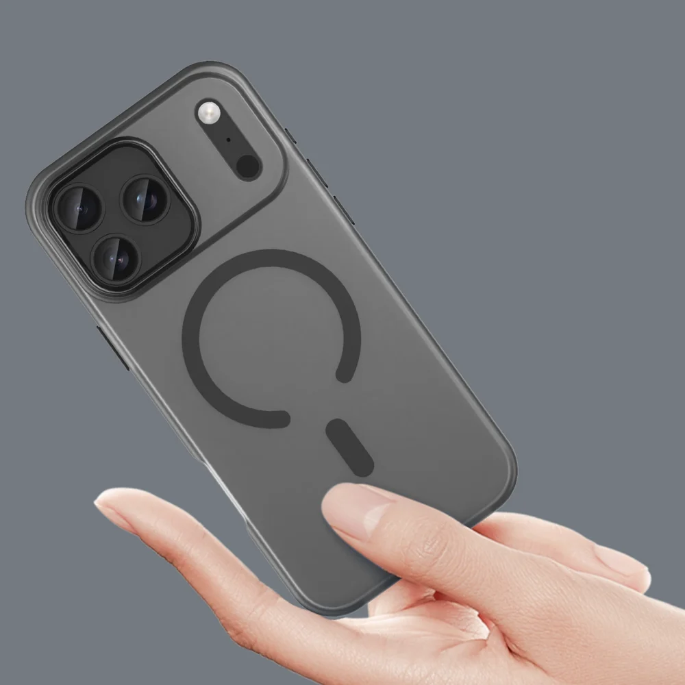 Magnetic Abrasive iPhone 17 Pro Max Case Compatible with MagSafe - Matte Blackeng