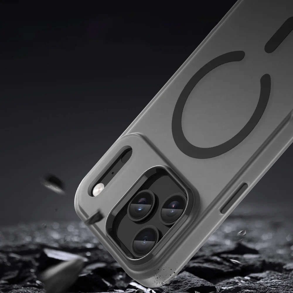 Magnetic Abrasive iPhone 17 Pro Max Case Compatible with MagSafe - Matte Blackeng