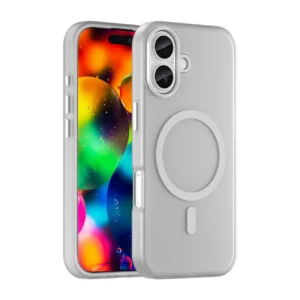 Magnetic Abrasive iPhone 17 Case Compatible with MagSafe - Matte Whiteeng