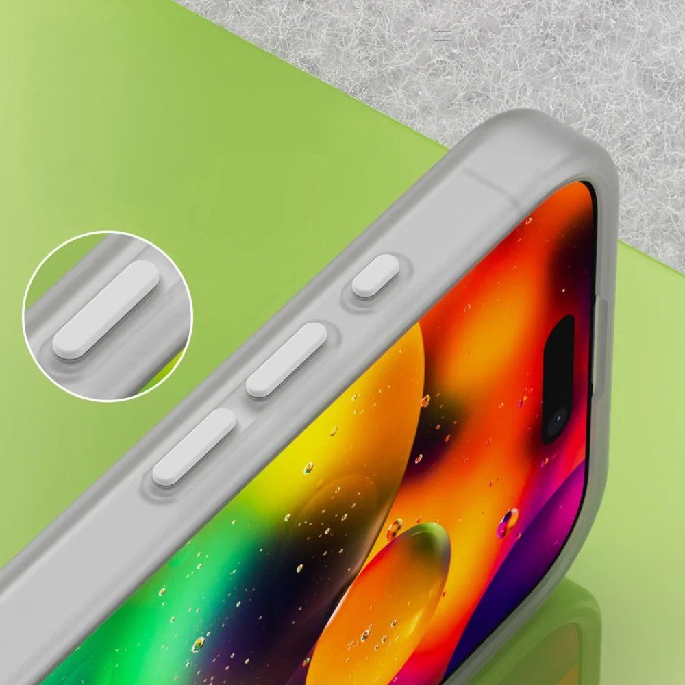 Magnetic Abrasive iPhone 17 Case Compatible with MagSafe - Matte Whiteeng