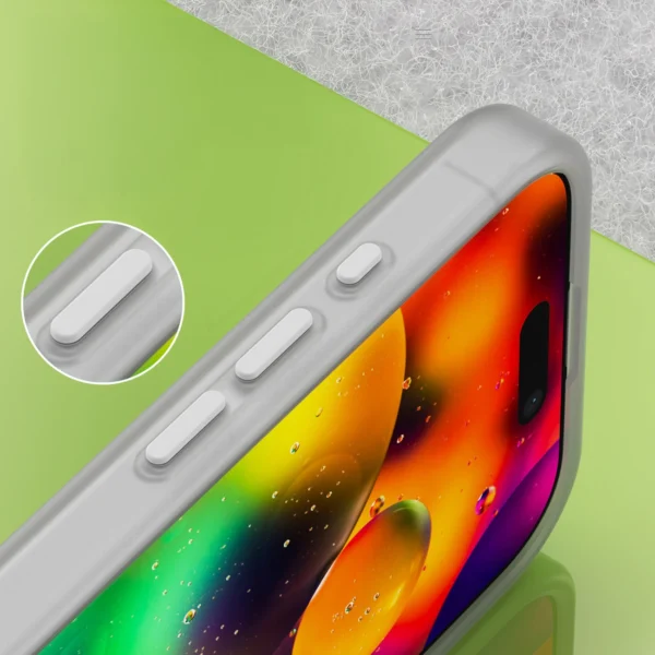 Magnetic Abrasive iPhone 17 Case Compatible with MagSafe - Matte Whiteeng