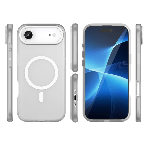 Magnetic Abrasive iPhone 17 Air Case Compatible with MagSafe - Matte Whiteeng