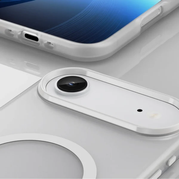 Magnetic Abrasive iPhone 17 Air Case Compatible with MagSafe - Matte Whiteeng